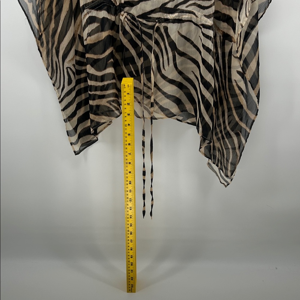 Ralph Lauren Zebra Print Sheer Top - Picture 5 of 5